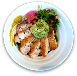 チキンと黒米のhealthyなボウルです